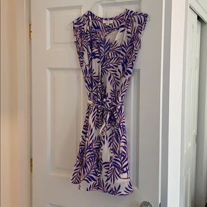 Yumi Kim M purple palm wrap dress